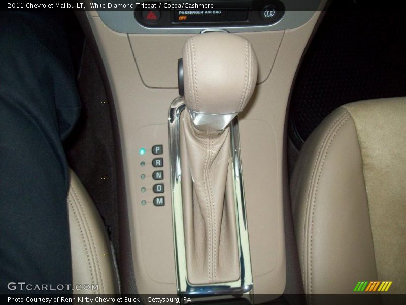 White Diamond Tricoat / Cocoa/Cashmere 2011 Chevrolet Malibu LT