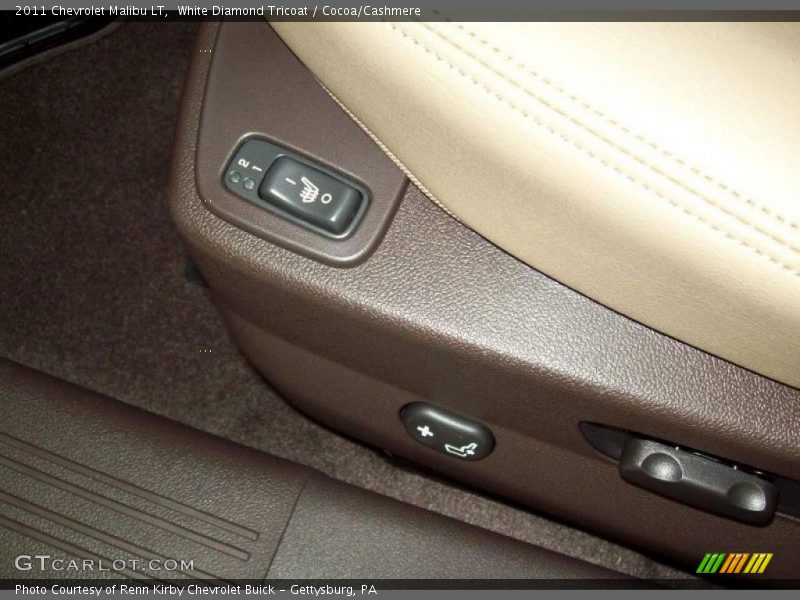 White Diamond Tricoat / Cocoa/Cashmere 2011 Chevrolet Malibu LT