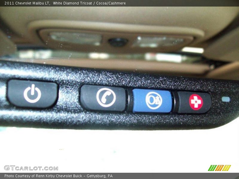 White Diamond Tricoat / Cocoa/Cashmere 2011 Chevrolet Malibu LT