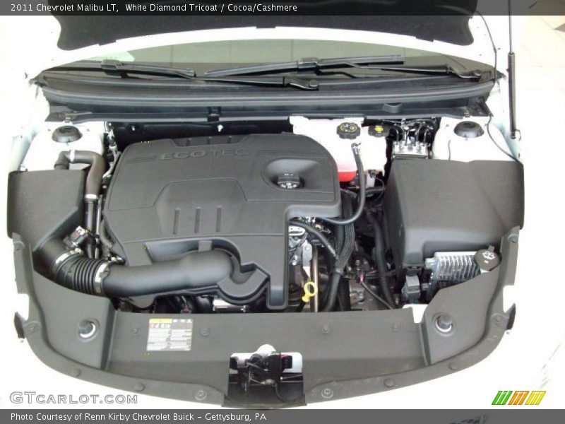 White Diamond Tricoat / Cocoa/Cashmere 2011 Chevrolet Malibu LT