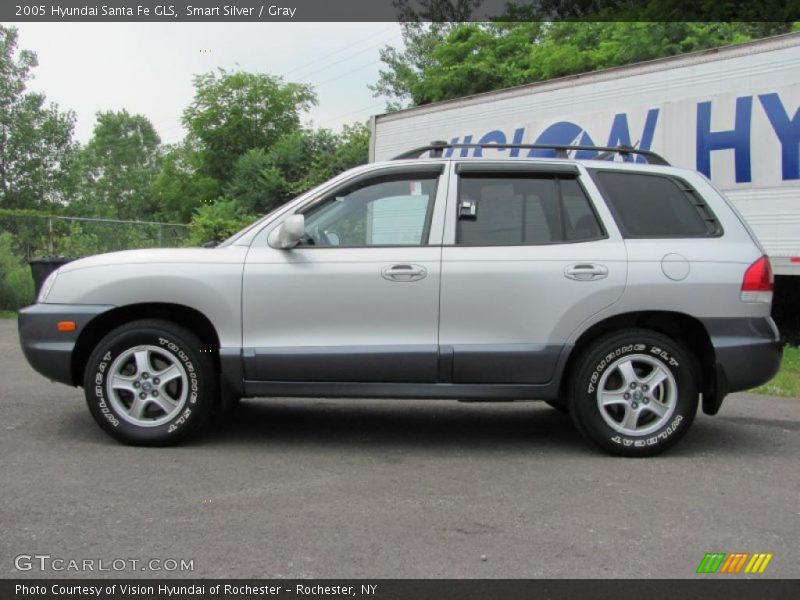 Smart Silver / Gray 2005 Hyundai Santa Fe GLS