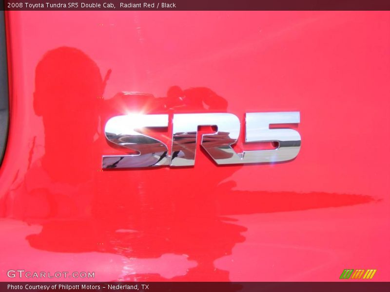 Radiant Red / Black 2008 Toyota Tundra SR5 Double Cab