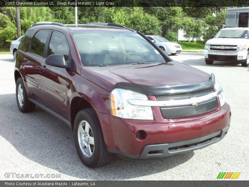 Deep Ruby Metallic / Light Gray 2007 Chevrolet Equinox LS