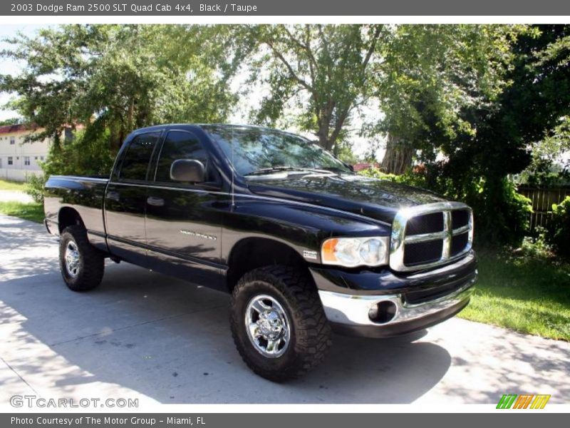 Black / Taupe 2003 Dodge Ram 2500 SLT Quad Cab 4x4