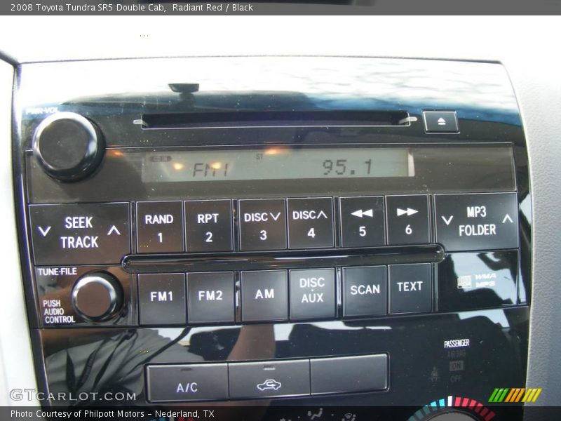 Radiant Red / Black 2008 Toyota Tundra SR5 Double Cab