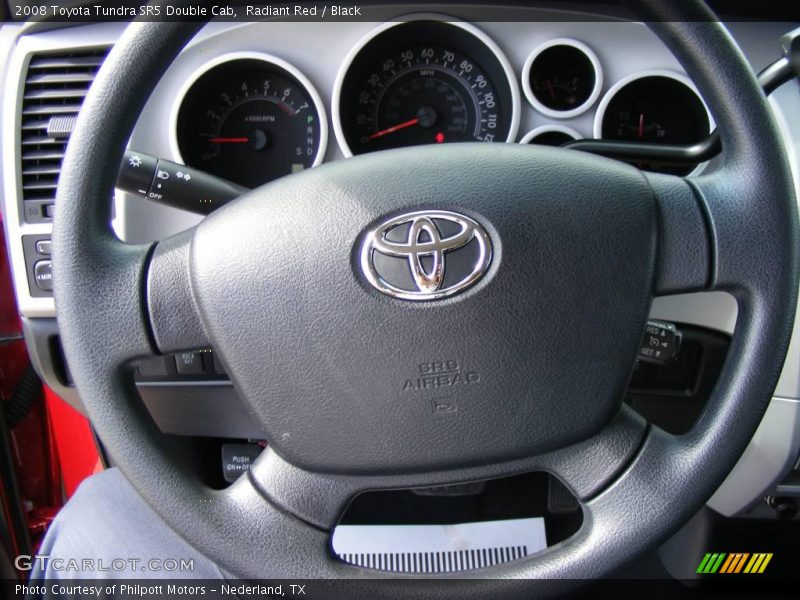 Radiant Red / Black 2008 Toyota Tundra SR5 Double Cab