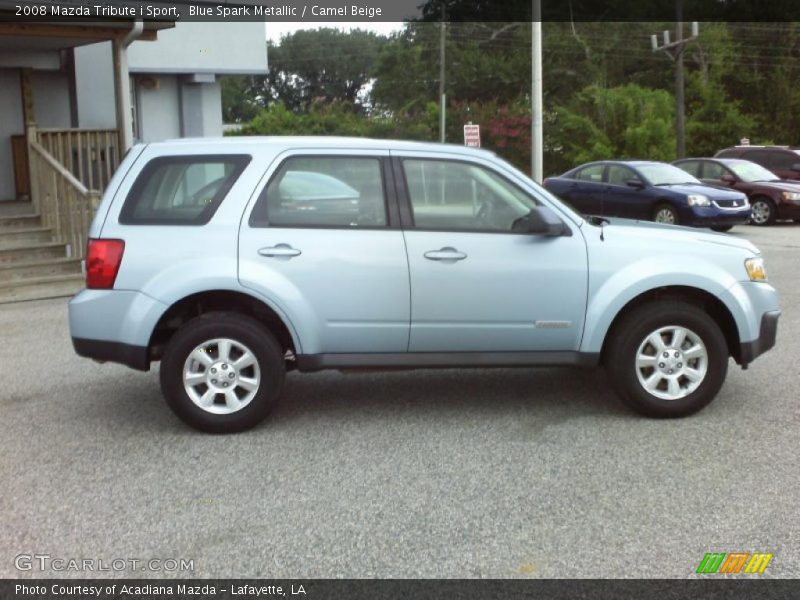Blue Spark Metallic / Camel Beige 2008 Mazda Tribute i Sport