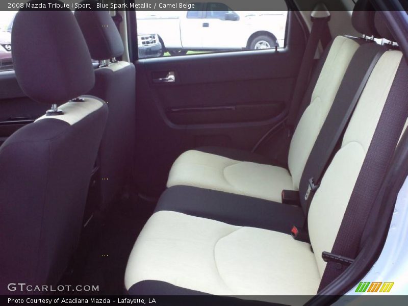 Blue Spark Metallic / Camel Beige 2008 Mazda Tribute i Sport