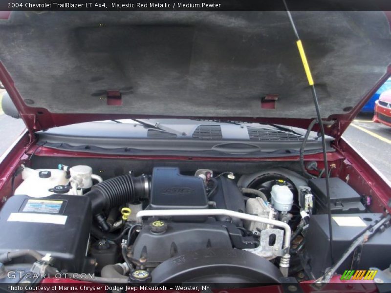 Majestic Red Metallic / Medium Pewter 2004 Chevrolet TrailBlazer LT 4x4