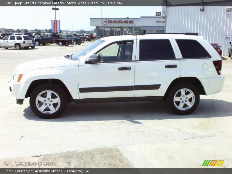 Stone White / Medium Slate Gray 2005 Jeep Grand Cherokee Laredo