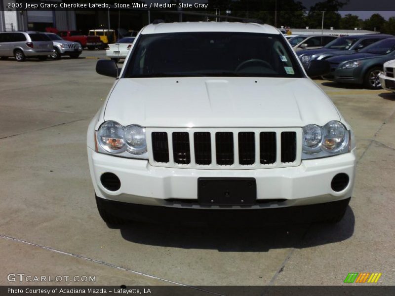 Stone White / Medium Slate Gray 2005 Jeep Grand Cherokee Laredo