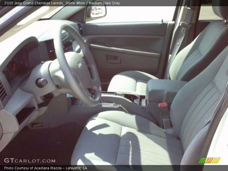 Stone White / Medium Slate Gray 2005 Jeep Grand Cherokee Laredo