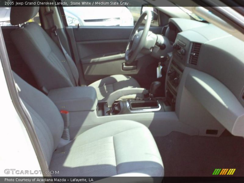 Stone White / Medium Slate Gray 2005 Jeep Grand Cherokee Laredo