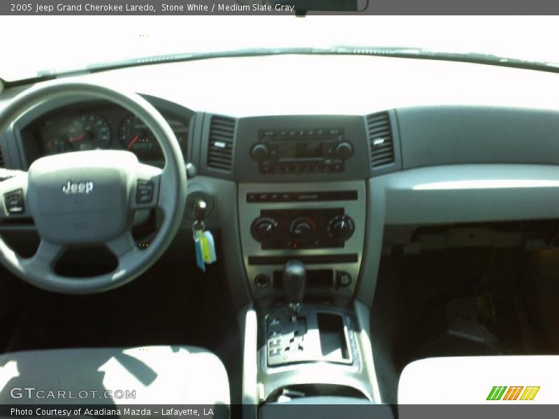 Stone White / Medium Slate Gray 2005 Jeep Grand Cherokee Laredo