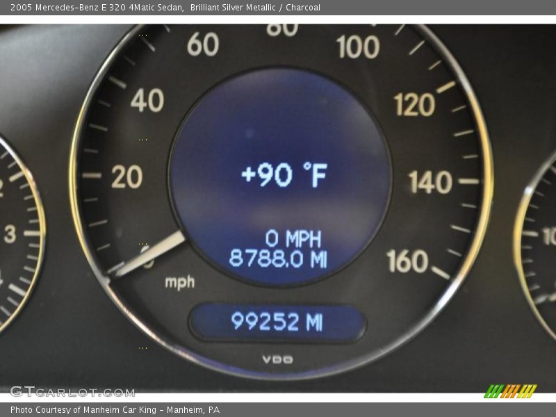 Brilliant Silver Metallic / Charcoal 2005 Mercedes-Benz E 320 4Matic Sedan