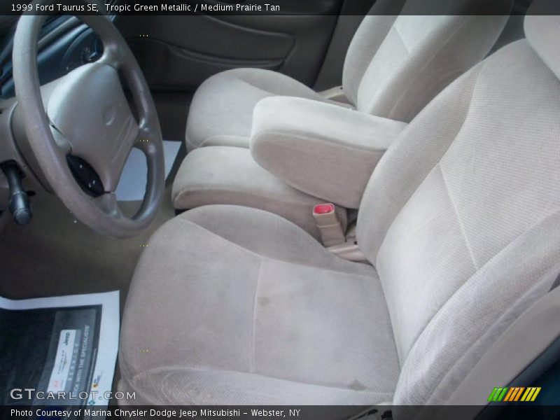 Tropic Green Metallic / Medium Prairie Tan 1999 Ford Taurus SE