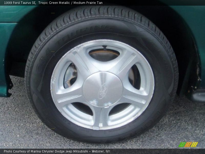 Tropic Green Metallic / Medium Prairie Tan 1999 Ford Taurus SE