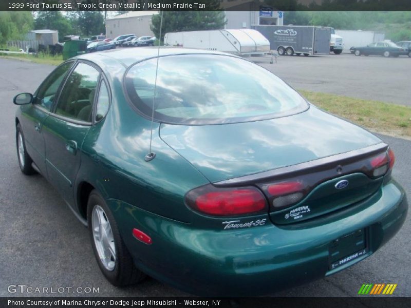 Tropic Green Metallic / Medium Prairie Tan 1999 Ford Taurus SE