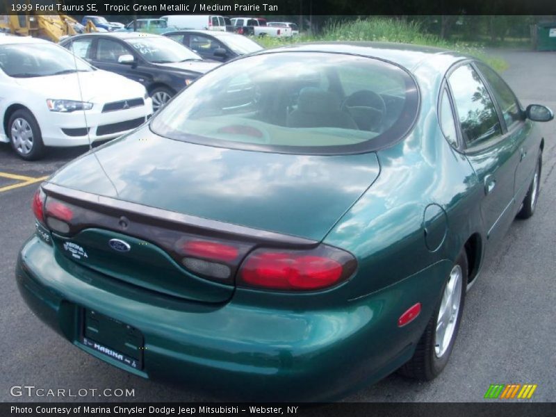 Tropic Green Metallic / Medium Prairie Tan 1999 Ford Taurus SE