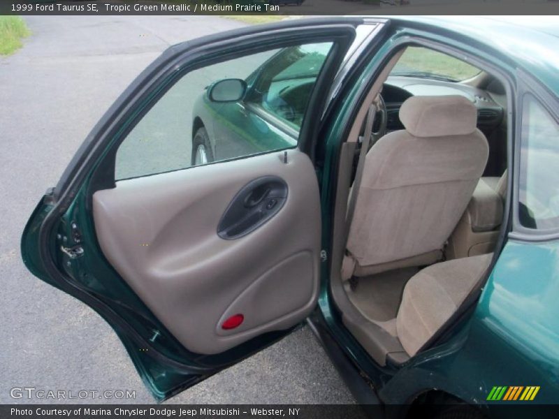 Tropic Green Metallic / Medium Prairie Tan 1999 Ford Taurus SE