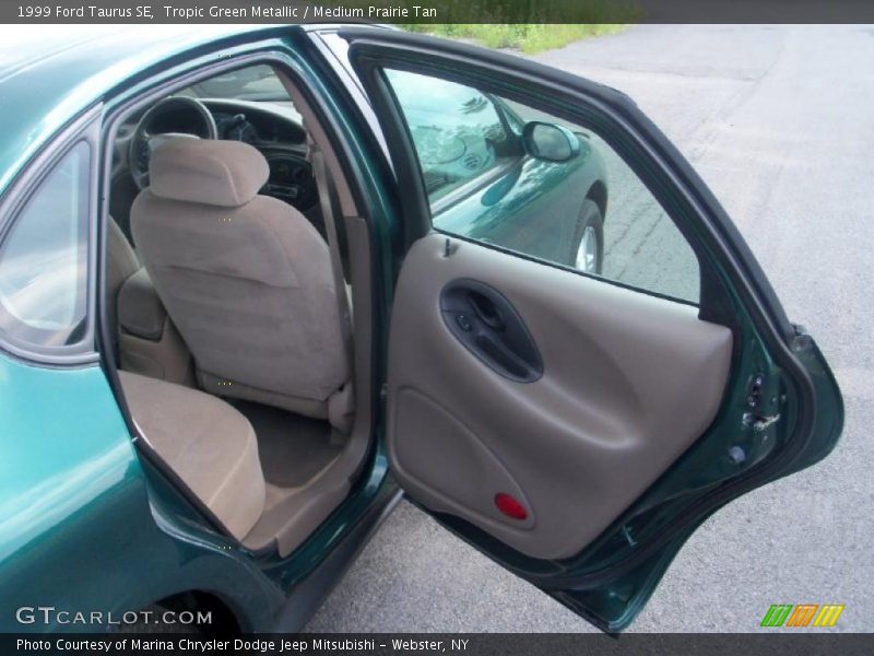 Tropic Green Metallic / Medium Prairie Tan 1999 Ford Taurus SE