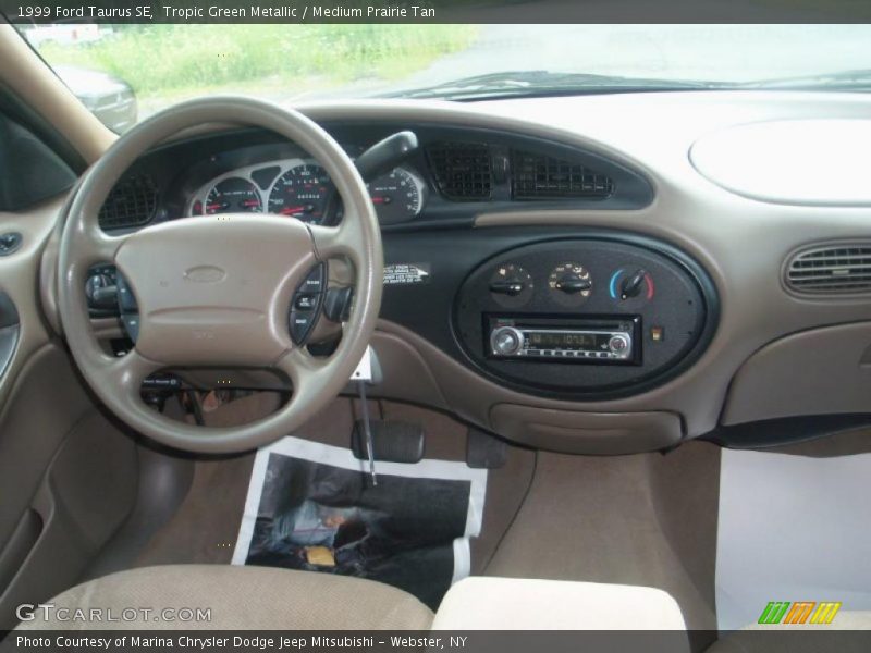 Tropic Green Metallic / Medium Prairie Tan 1999 Ford Taurus SE