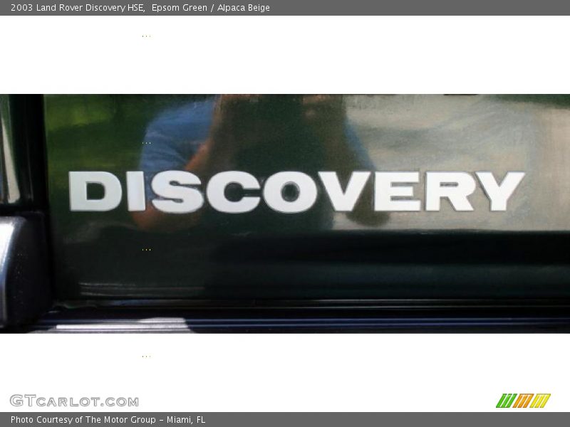 Epsom Green / Alpaca Beige 2003 Land Rover Discovery HSE