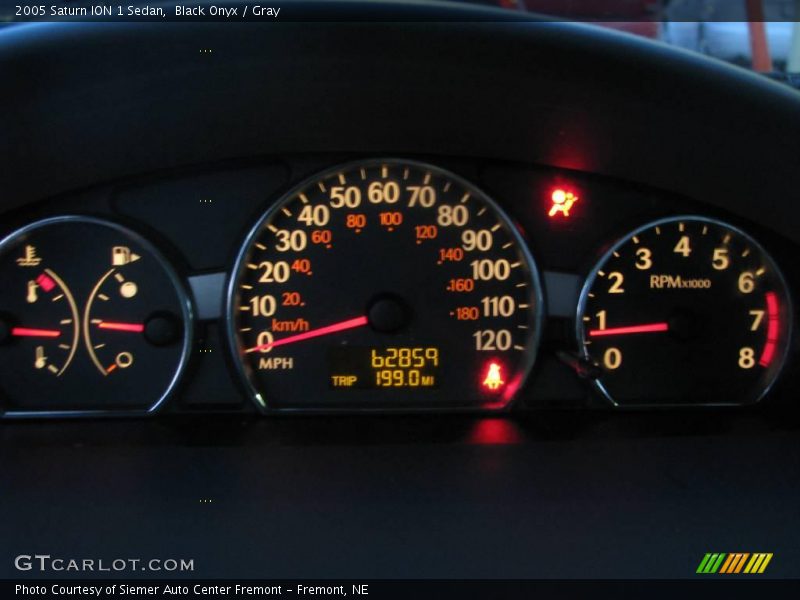 Black Onyx / Gray 2005 Saturn ION 1 Sedan