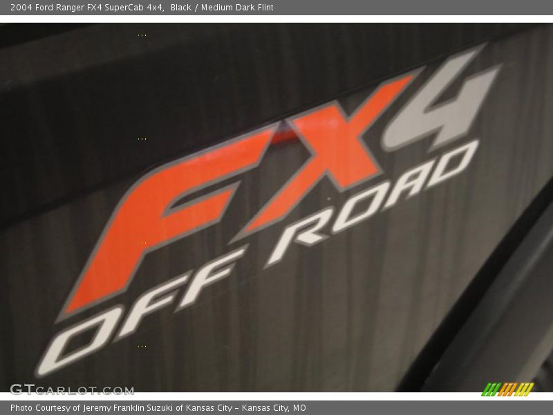 Black / Medium Dark Flint 2004 Ford Ranger FX4 SuperCab 4x4