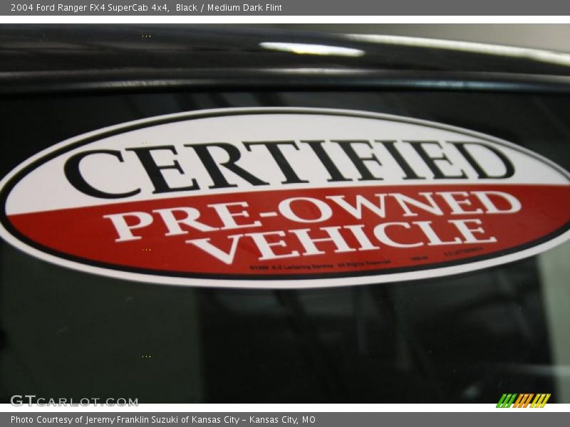 Black / Medium Dark Flint 2004 Ford Ranger FX4 SuperCab 4x4