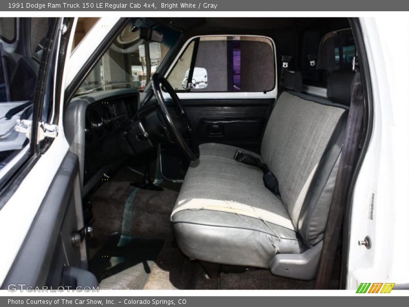 Bright White / Gray 1991 Dodge Ram Truck 150 LE Regular Cab 4x4