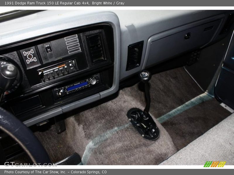 Bright White / Gray 1991 Dodge Ram Truck 150 LE Regular Cab 4x4