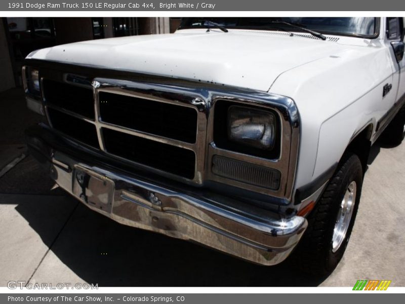 Bright White / Gray 1991 Dodge Ram Truck 150 LE Regular Cab 4x4