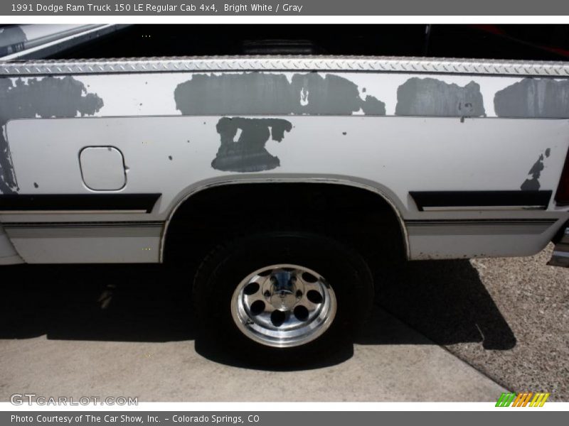 Bright White / Gray 1991 Dodge Ram Truck 150 LE Regular Cab 4x4