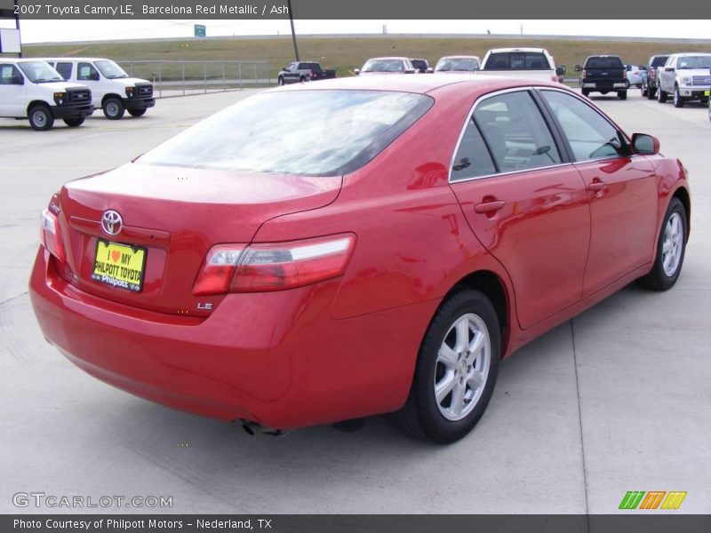Barcelona Red Metallic / Ash 2007 Toyota Camry LE