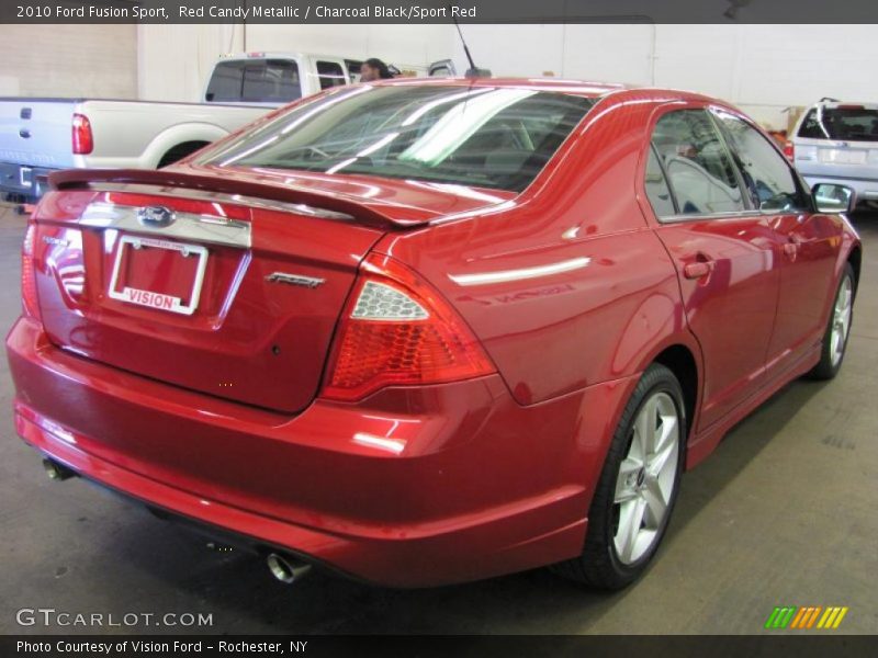 Red Candy Metallic / Charcoal Black/Sport Red 2010 Ford Fusion Sport