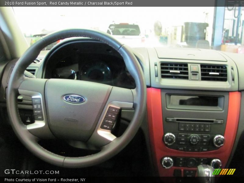 Red Candy Metallic / Charcoal Black/Sport Red 2010 Ford Fusion Sport