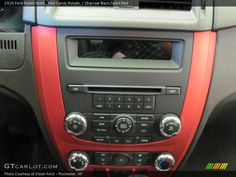 Red Candy Metallic / Charcoal Black/Sport Red 2010 Ford Fusion Sport