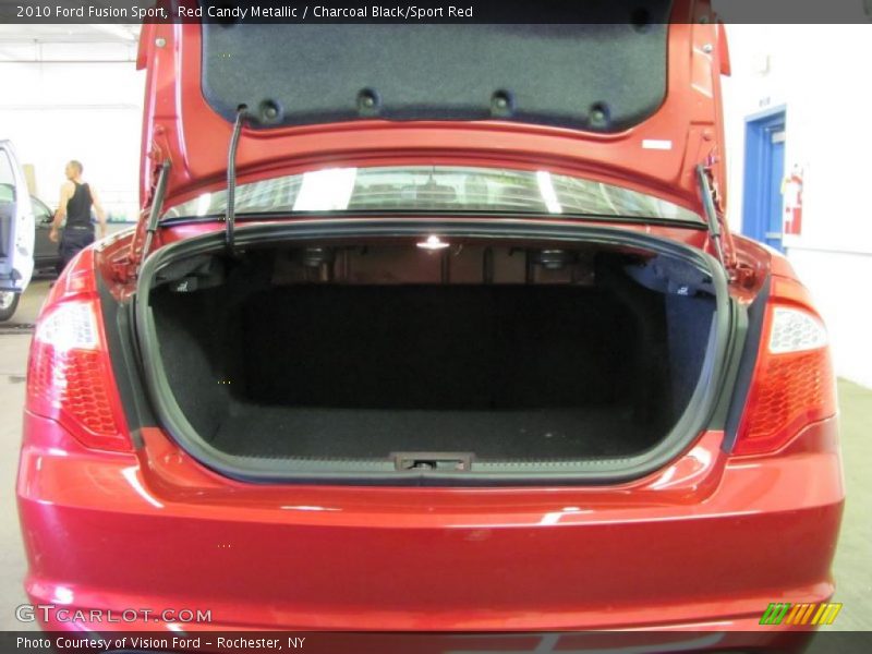 Red Candy Metallic / Charcoal Black/Sport Red 2010 Ford Fusion Sport