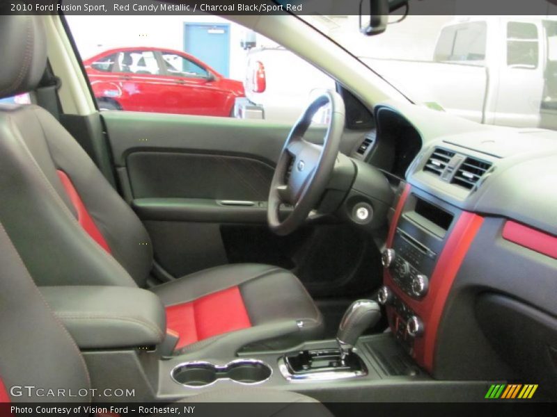 Red Candy Metallic / Charcoal Black/Sport Red 2010 Ford Fusion Sport
