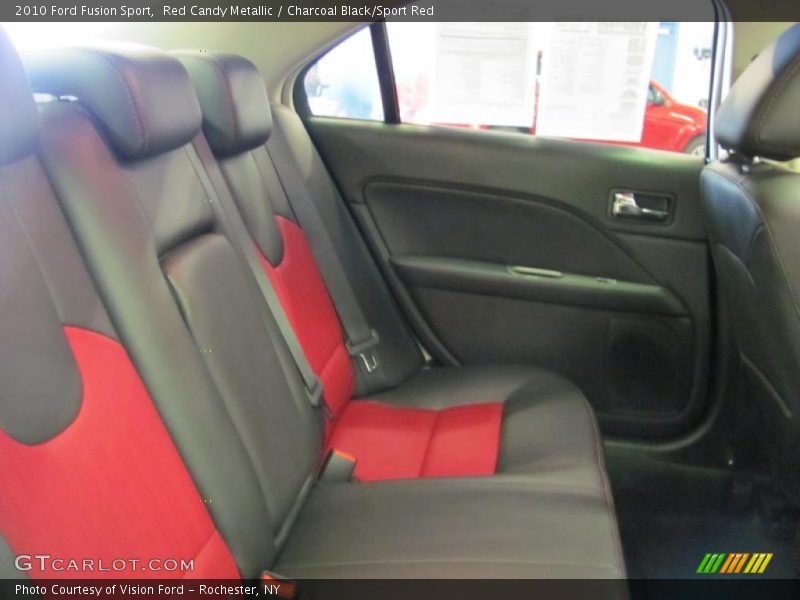 Red Candy Metallic / Charcoal Black/Sport Red 2010 Ford Fusion Sport
