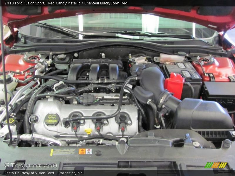 Red Candy Metallic / Charcoal Black/Sport Red 2010 Ford Fusion Sport