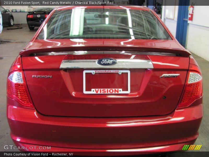 Red Candy Metallic / Charcoal Black/Sport Red 2010 Ford Fusion Sport