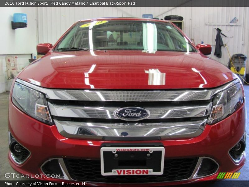 Red Candy Metallic / Charcoal Black/Sport Red 2010 Ford Fusion Sport