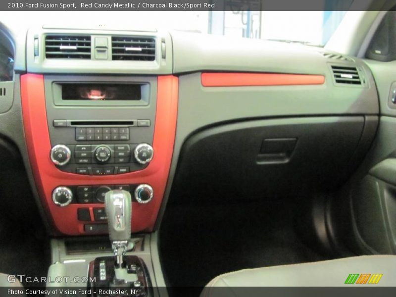 Red Candy Metallic / Charcoal Black/Sport Red 2010 Ford Fusion Sport