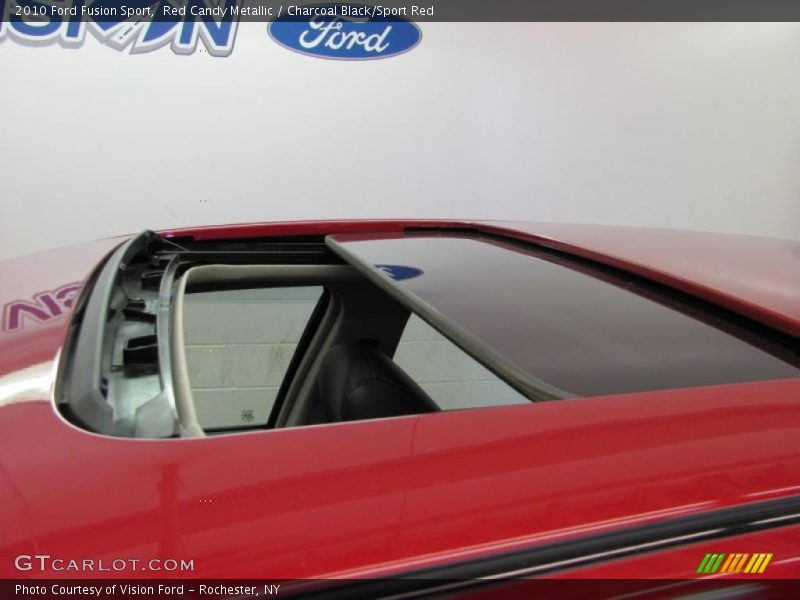 Red Candy Metallic / Charcoal Black/Sport Red 2010 Ford Fusion Sport