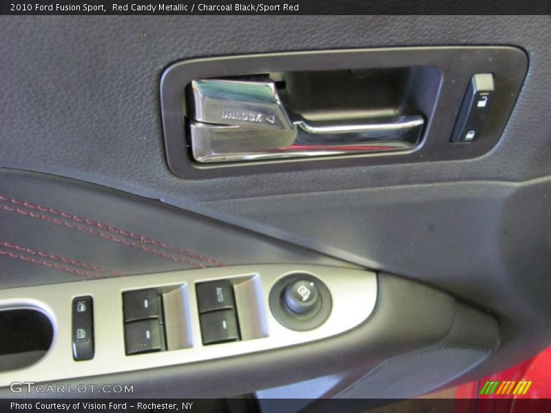 Red Candy Metallic / Charcoal Black/Sport Red 2010 Ford Fusion Sport