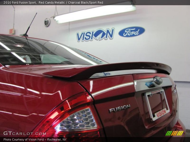 Red Candy Metallic / Charcoal Black/Sport Red 2010 Ford Fusion Sport