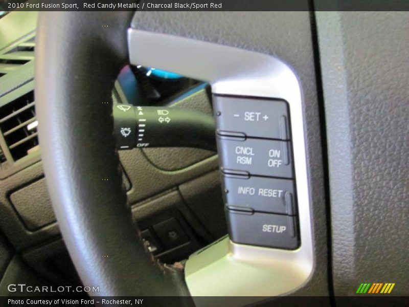 Red Candy Metallic / Charcoal Black/Sport Red 2010 Ford Fusion Sport