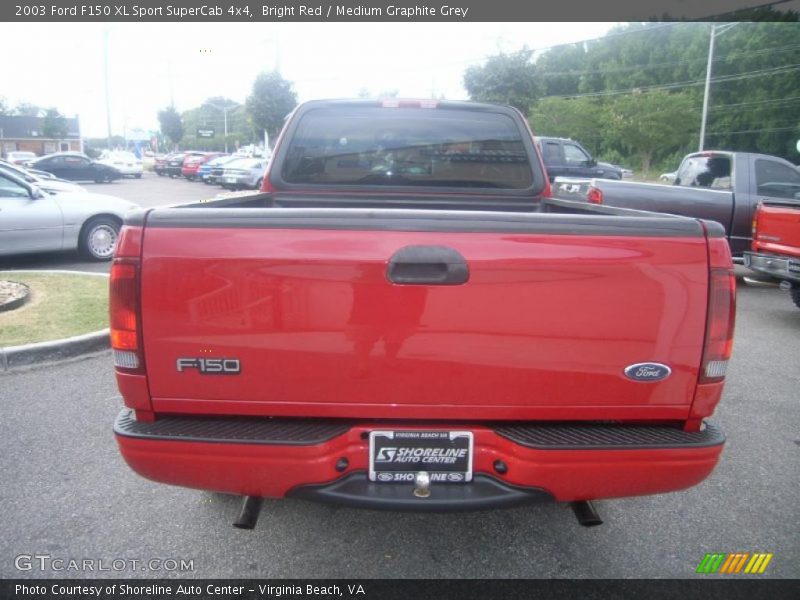 Bright Red / Medium Graphite Grey 2003 Ford F150 XL Sport SuperCab 4x4